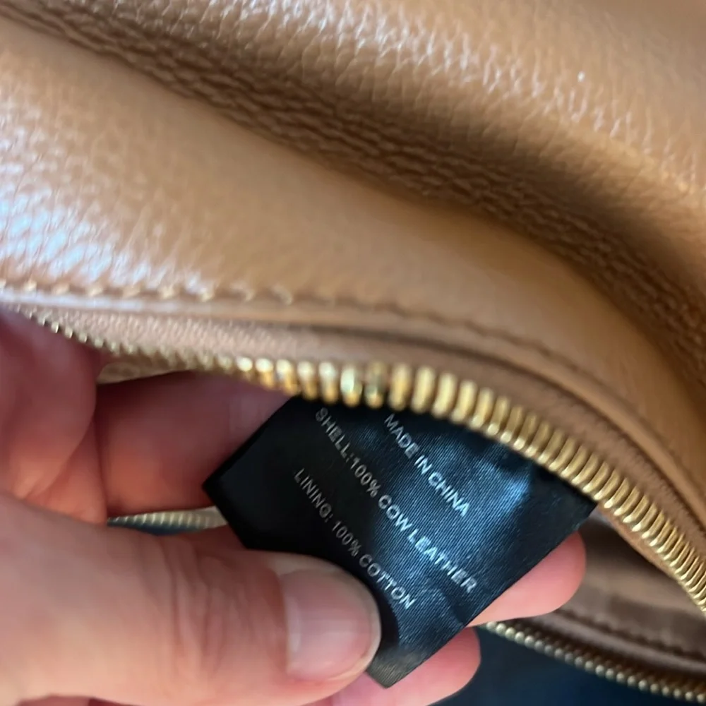 Quince Tan Leather Handbag - Picture 3 of 16